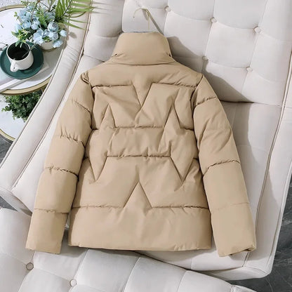 2023 New Winter Coats Women Parka Cotton Casual Jackets Thick Warm Overcoat Female Short Outerwear Black Khaki Clothes