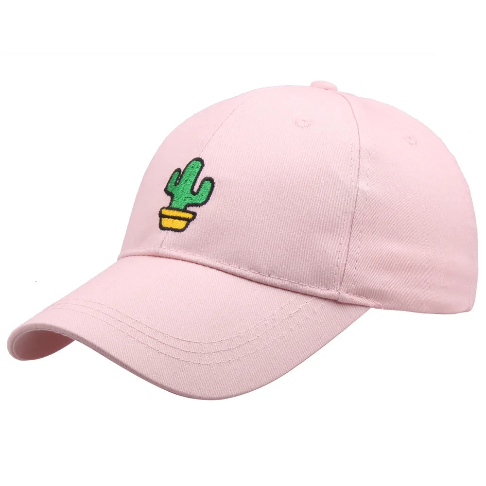 Gorra de Béisbol con Bordado de Cactus de Otoño.