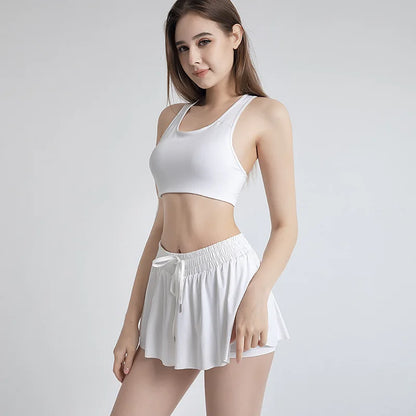 New Women Shorts Skirts High Waist Breathable Sweat Shorts Summer Security Pants Woman Sports Skirts Gym Yoga Shorts Sportswear