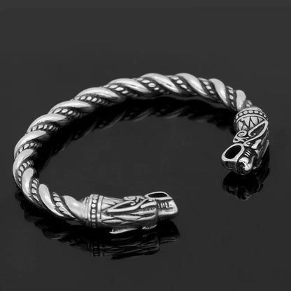 Vintage Goth Dragon Head Open Bracelet Viking Bangle for Men Women Wristband Cuff Bracelets Couple Jewelry new Anniversary Gifts