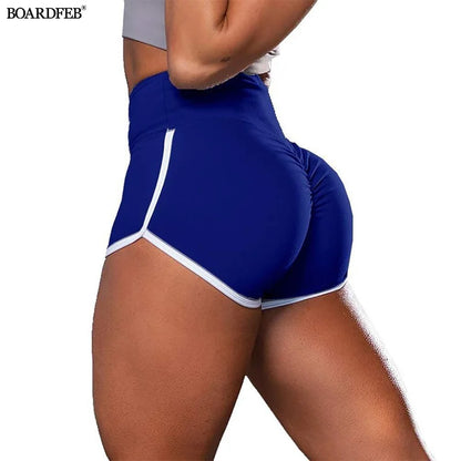 Women Sport Shorts Elastic Seamless Yoga Shorts Lady Summer Casual High Waist Slim Fitness Push Up Gym Training Tights Pants