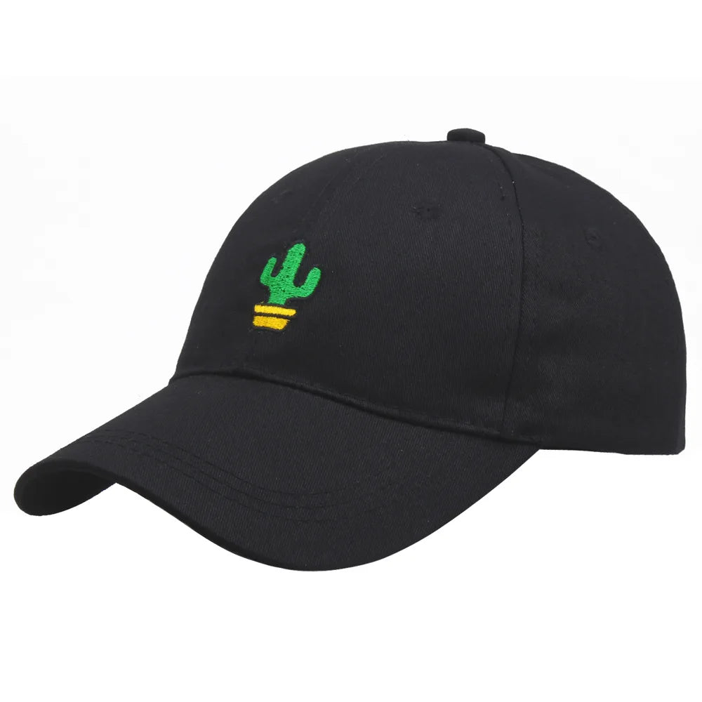 Gorra de Béisbol con Bordado de Cactus de Otoño.