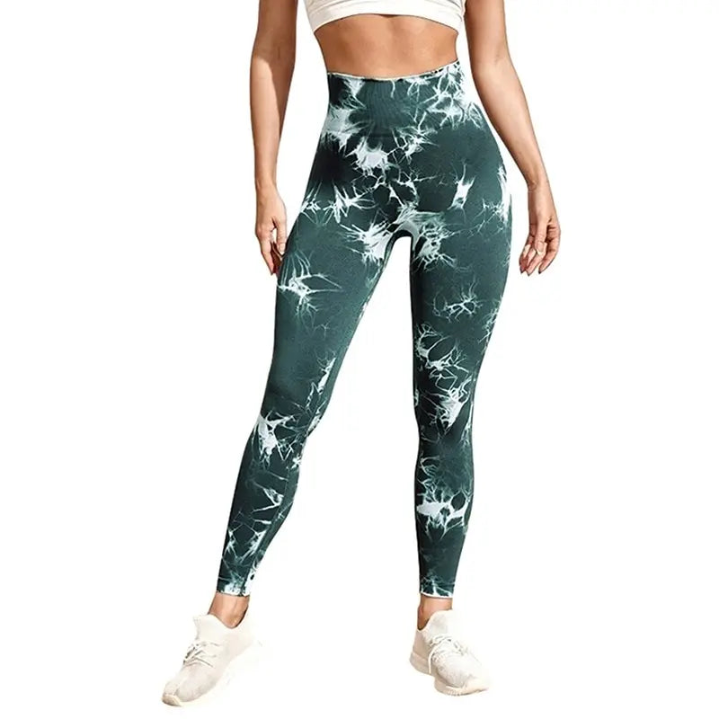 2023 Seamless Tie Dye Leggings Women Sexy Fitness Gym Legging Push up High waist Leggings Sport Pants Women Clothing