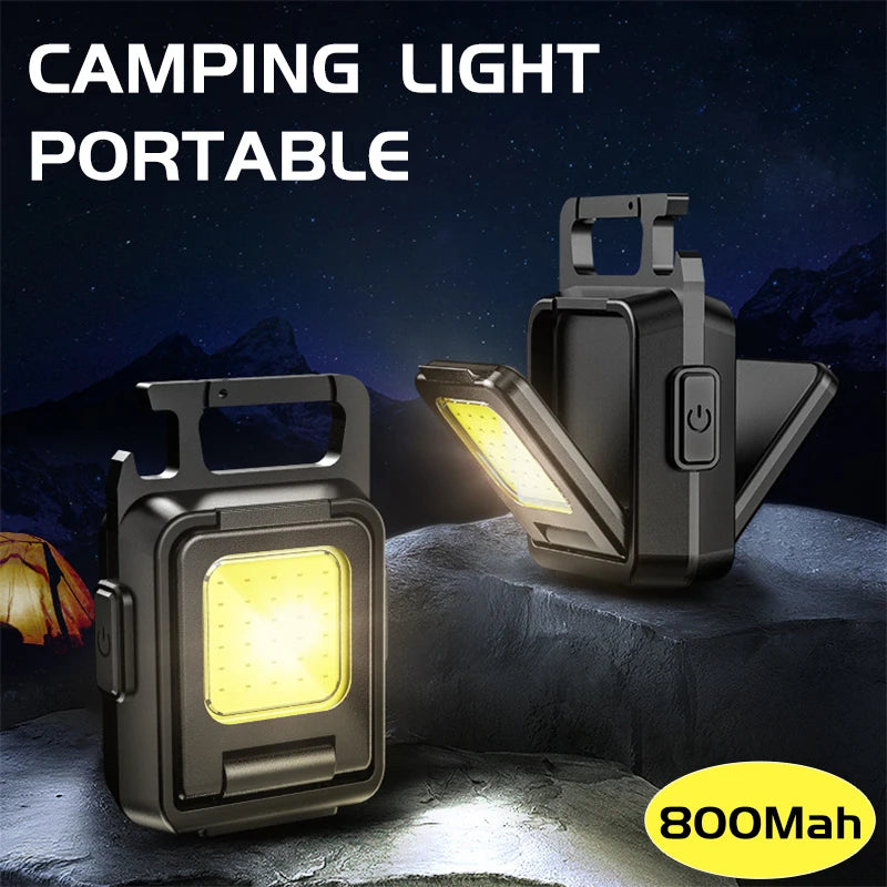 Luz de trabajo portátil Luz de camping Lámpara de doble cara impermeable