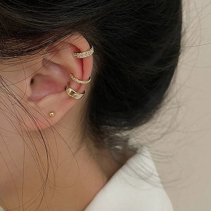 Delicate Zircon Cute Clip Earrings Female Buckle Ear Cuff No Piercings Fake Cartilage Ear for Women 2022 Fashion Jewelry