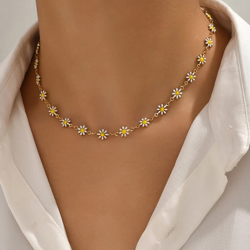 Flower Clavicle Necklace For Women