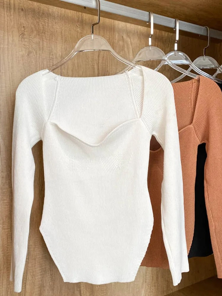 Long Sleeve Woman Sweaters Knitted Pullover Women