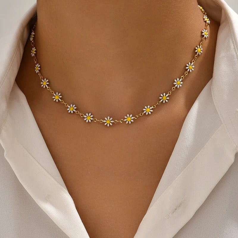 Flower Clavicle Necklace For Women